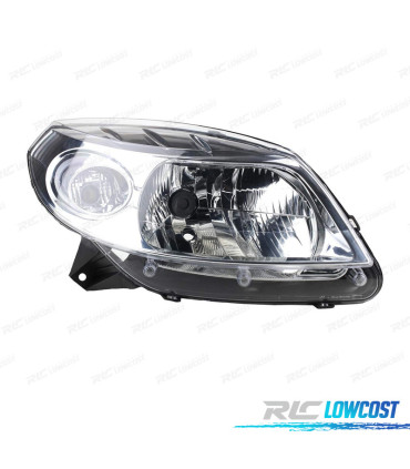 FARO DESTRO DACIA SANDERO 08-11 FONDO CROMATO