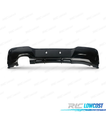 DIFFUSORE BMW F20 F21 11-15 LOOK M PERFORMANCE NERO LUCIDO DOPPIA USCITA SINISTRA