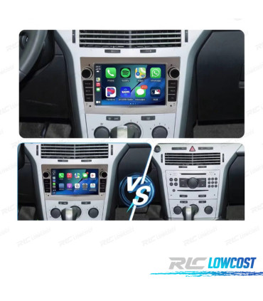 RADIO GPS ANDROID 13 GRIGIO CHIARO PER OPEL ASTRA H VIVARO ZAFIRA VECTRA CORSA D