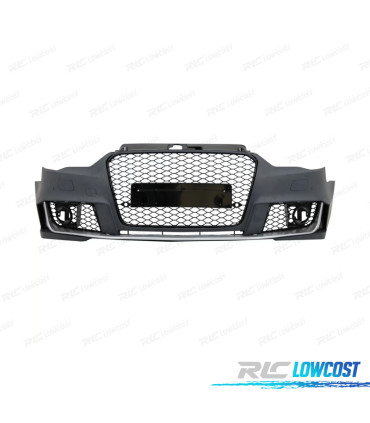 PARAURTI ANTERIORE AUDI A3 8V 12-16 LOOK RS3 NERO LUCIDO