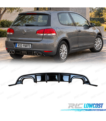 DIFFUSORE VOLKSWAGEN VW GOLF 6 08-12 LOOK 7.5 R NERO LUCIDO
