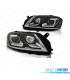 FARI VOLKSWAGEN VW PASSAT B7 10-14 LUCE DIURNA SFONDO NERO H7+H7