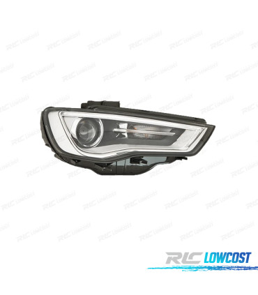 FARO DX BI-XENO AUDI A3 8V 12-16 NERO CROMATO