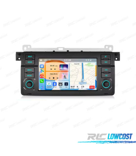 RADIO GPS ANDROID 15 BMW SERIE 3 E46 98-05 / COMPACT 01-05 / CABRIO 00-06 / TOURING 99-05 / COUPÉ 98-06 7" 4GB+64GB