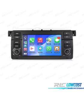 RADIO GPS ANDROID 15 BMW SERIE 3 E46 98-05 / COMPACT 01-05 / CABRIO 00-06 / TOURING 99-05 / COUPÉ 98-06 7" 4GB+64GB