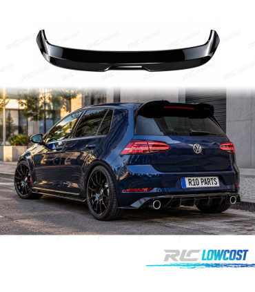 SPOILER VOLKSWAGEN VW GOLF 7 7.5 R-LINE LOOK EVO1 SPORT NERO LUCIDO
