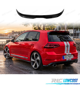 SPOILER VOLKSWAGEN VW GOLF 7 7.5 GTI GTD LOOK EVO1 SPORT NERO LUCIDO