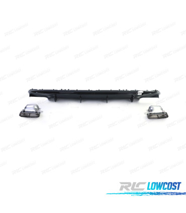 DIFFUSORE MERCEDES CLA C117 13-16 AMG CLA45 NERO COLLETTORE DI SCARICO