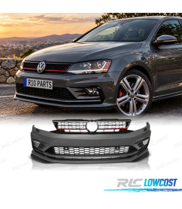 PARAURTI ANTERIORE VOLKSWAGEN VW JETTA 14-18 LOOK GLI PDC SRA + FENDINEBBIA