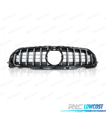 GRIGLIA MERCEDES W213 21-23 LOOK GTR NERO CROMATO CON TELECAMERA