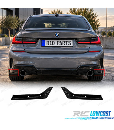 SPLITTERS POSTERIORE BMW G20 19-22 NERO LUCIDO