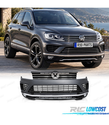 PARAURTI ANTERIORE VOLKSWAGEN VW TOUAREG 14-18 LOOK R LINE PDC SRA