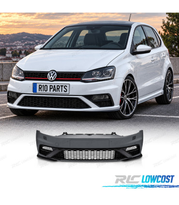 PARAURTI ANTERIORE VOLKSWAGEN VW POLO 6C 6R 09-17 LOOK GTI PDC SRA