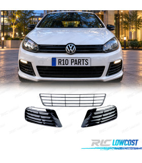 GRIGLIE INFERIORI VOLKSWAGEN VW GOLF 6 R20 NERO LUCIDO