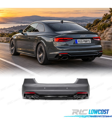 PARAURTI POSTERIORE AUDI A5 16-19 LOOK RS5 NERO