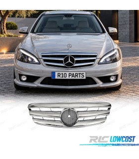 GRIGLIA ANTERIORE MERCEDES W221 05-09 LOOK AMG CROMATA
