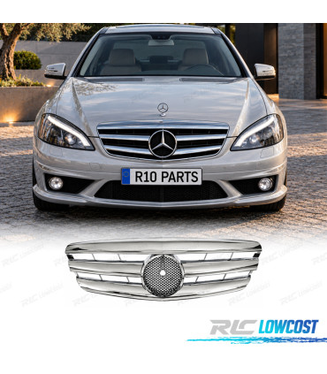 GRIGLIA ANTERIORE MERCEDES W221 05-09 LOOK AMG CROMATA
