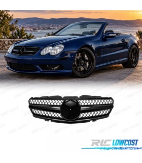 GRIGLIA MERCEDES SL R230 01-06 LOOK AMG NERO LUCIDO