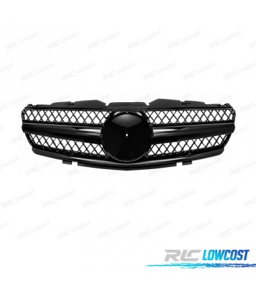 GRIGLIA MERCEDES SL R230 01-06 LOOK AMG NERO LUCIDO