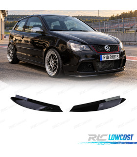 PALPEBRE FARI VOLKSWAGEN VW POLO 9N3 05-09 NERO LUCIDO