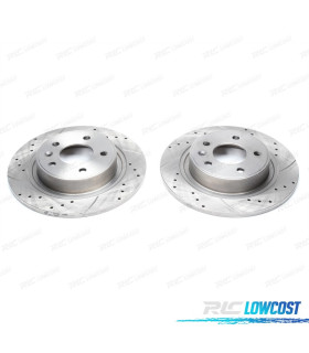 KIT DI 2 DISCHI FRENANTI PERFORATI E RANURATI 232MM MODELLO DSC006397