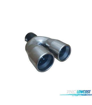 DOPPIO TERMINALE DI SCARICO ROTONDO