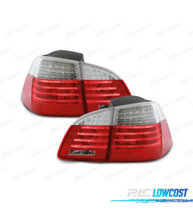 FANALI PER BMW SERIE 5 E61 TOURING 03-07 COLORE ROSSO CROMATO LED