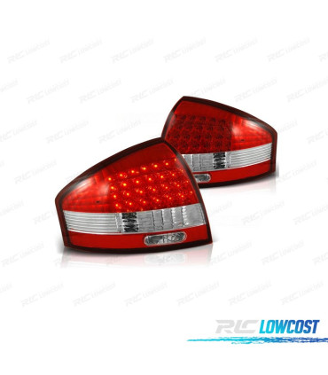 FANALI AUDI A6 4B 97-04 LED ROSSO CROMATO