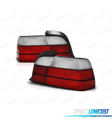 FANALI BMW E36 91-99 ROSSO BIANCO LOOK M3