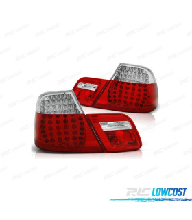 FANALI BMW E46 CABRIO 99-03 LED ROSSO BIANCO LOOK M3