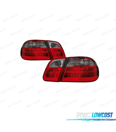 FANALI PER MERCEDES CLASSE E W210 95-02 COLORE FUMÈ LED