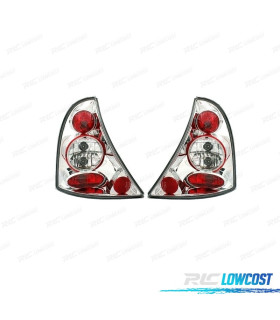 FANALI RENAULT CLIO 2 98-01 FONDO CROMATO