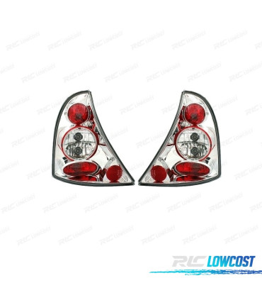 FANALI RENAULT CLIO 2 98-01 FONDO CROMATO