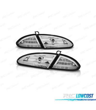 FANALI SEAT LEON 1P 04-09 LED FONDO CROMATO