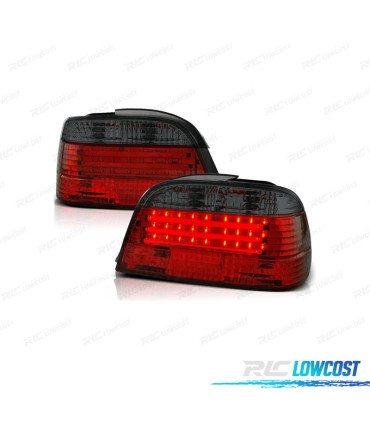 FANALI BMW SERIE 7 E38 94-01 LED ROSSO NERO