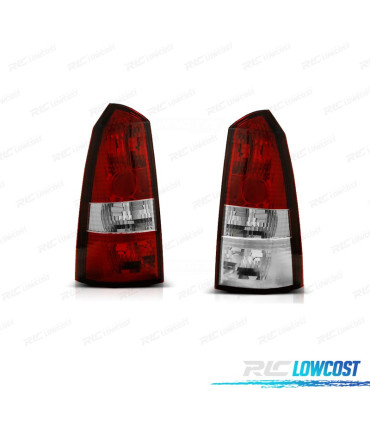 FANALI FORD FOCUS SW 98-04 ROSSO BIANCO