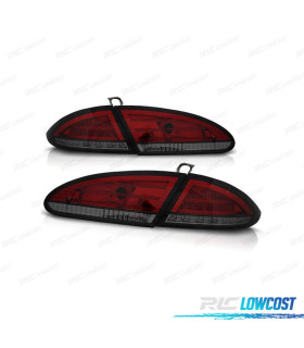FANALI SEAT LEON 1P 04-09 LED ROSSO AFFUMICATO
