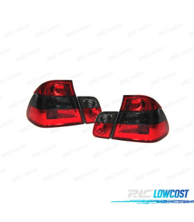 FANALI BMW E46 98-01 ROSSO AFFUMICATO