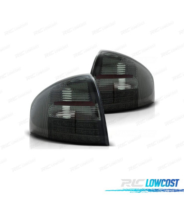 FANALI AUDI A6 4B 97-04 LED FONDO CROMATO AFFUMICATO