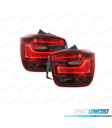 FANALI BMW SERIE 1 F20 21 11- COLORE ROSSO NERO LED