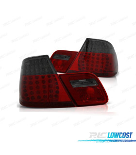 FANALI BMW E46 99-03 ROSSI AFFUMICATI A LED LOOK M3