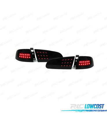 FANALI SEAT IBIZA 6L 02-06 LED SFONDO NERO AFFUMICATO