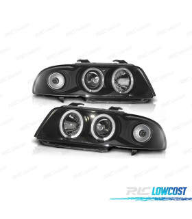 FARI PER AUDI A4 B5 94-99 ANGEL EYES FONDO NERO