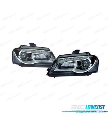 FARI XENON AUDI A3 8P 08-12 LUCE DIURNA FONDO NERO