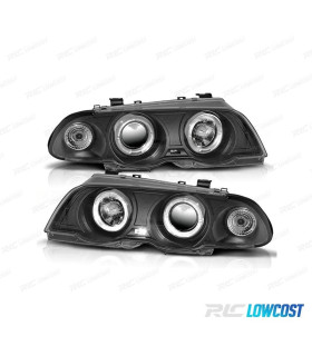 FARI BMW E46 4 PORTE 98-01 ANGEL EYES FONDO NERO