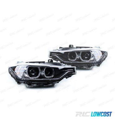 FARI BMW F30 31 11-15 XENON LUCE DI CURVA FONDO NERO