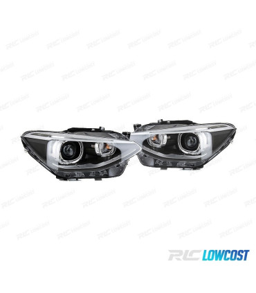 FARI BMW F20 F21 11-15 BIXENON ANGEL EYES FONDO NERO
