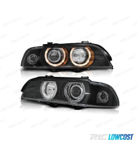 FARI BMW E39 95-00 ANGEL EYES HALOGENO FONDO NERO