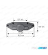 COPRI PINZE A 2 PISTONI LOOK BREMBO