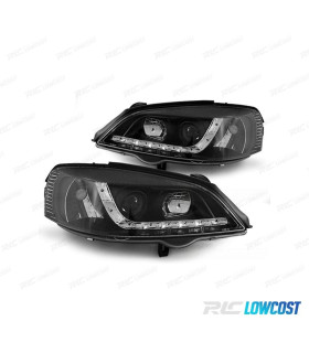 FARI PER OPEL ASTRA G 94-97 LUCE DIURNA A LED FONDO NERO